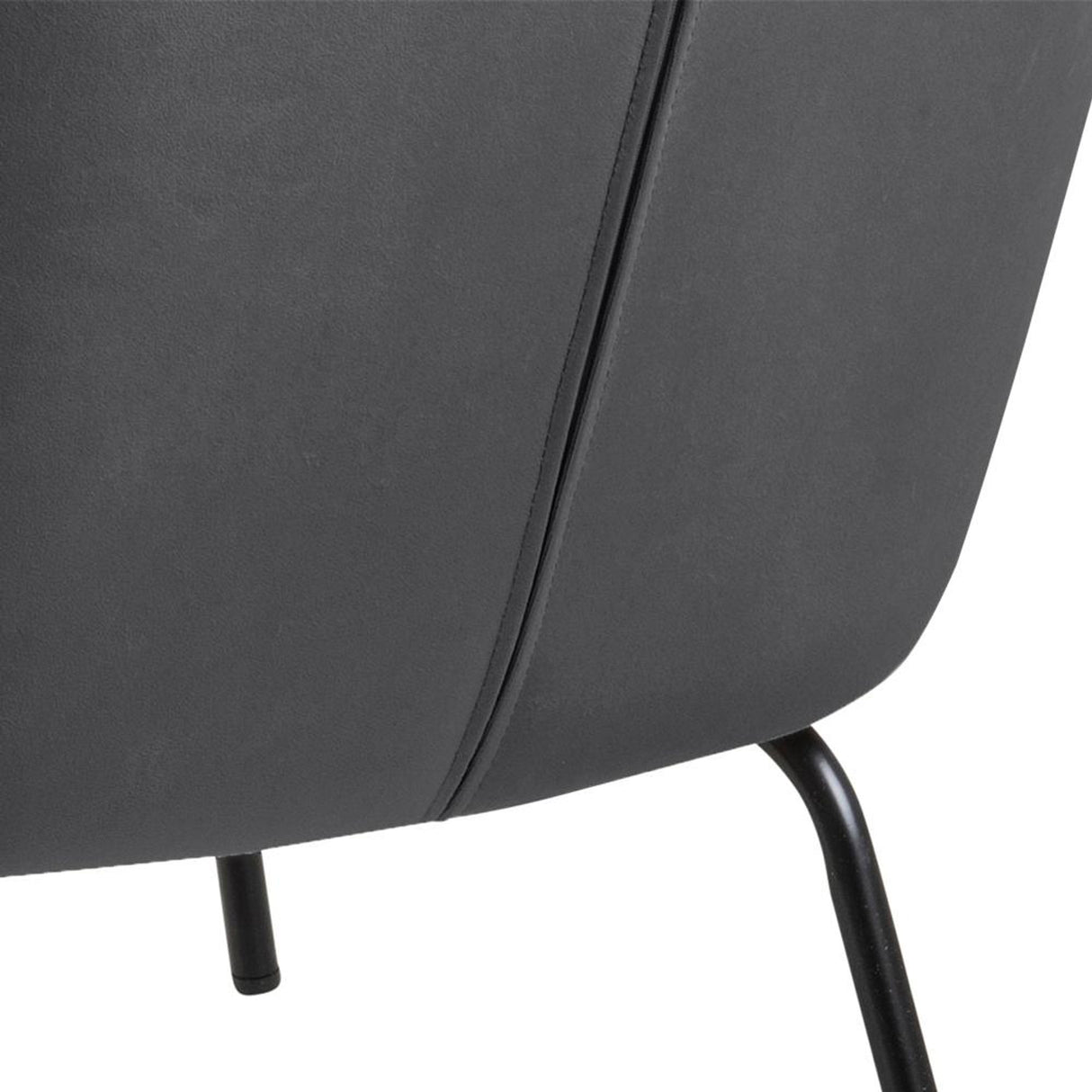 Mischa Loungefåtölj Vic tyg Mörkgrå