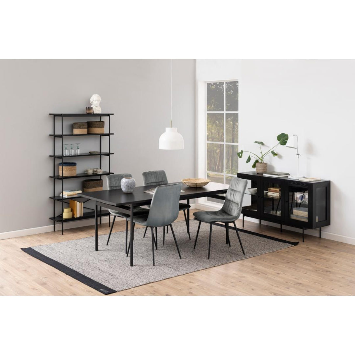 Paddington Matbord 200x90 cm Svart