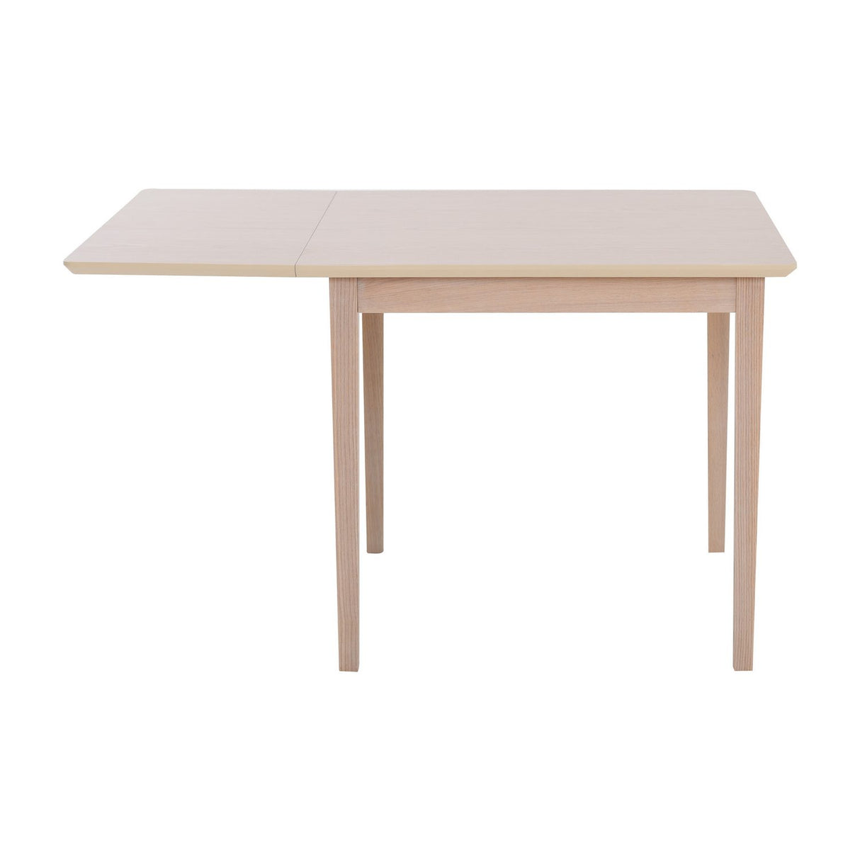 Linde med Klaff Matbord Vit, 85x85 cm