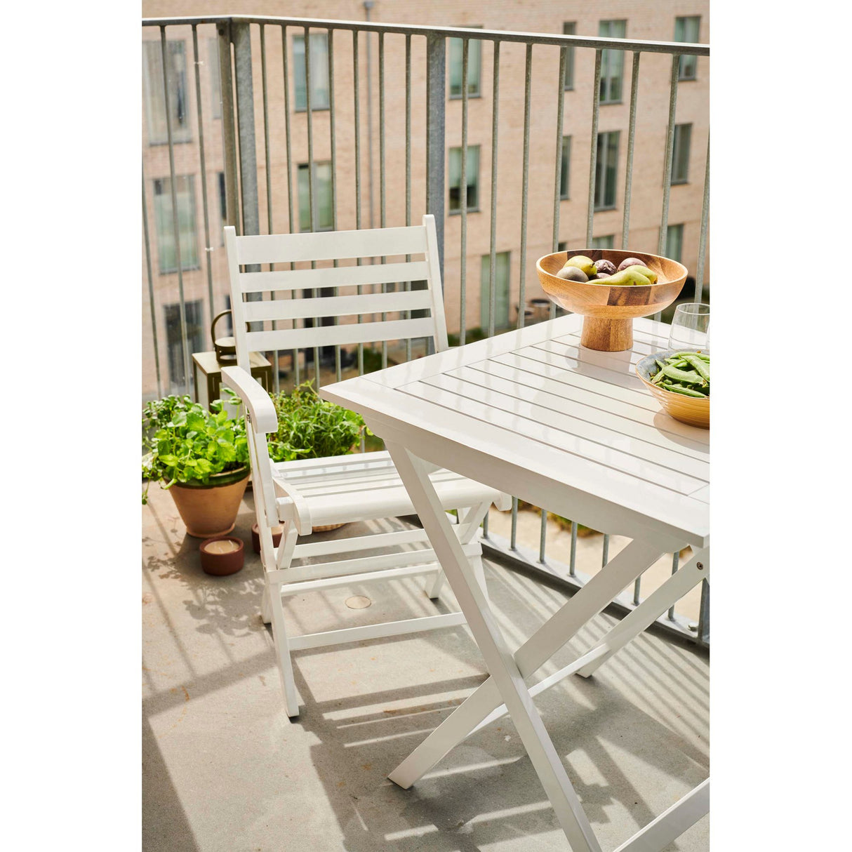 York 70x70 cm Klaffbord Vit