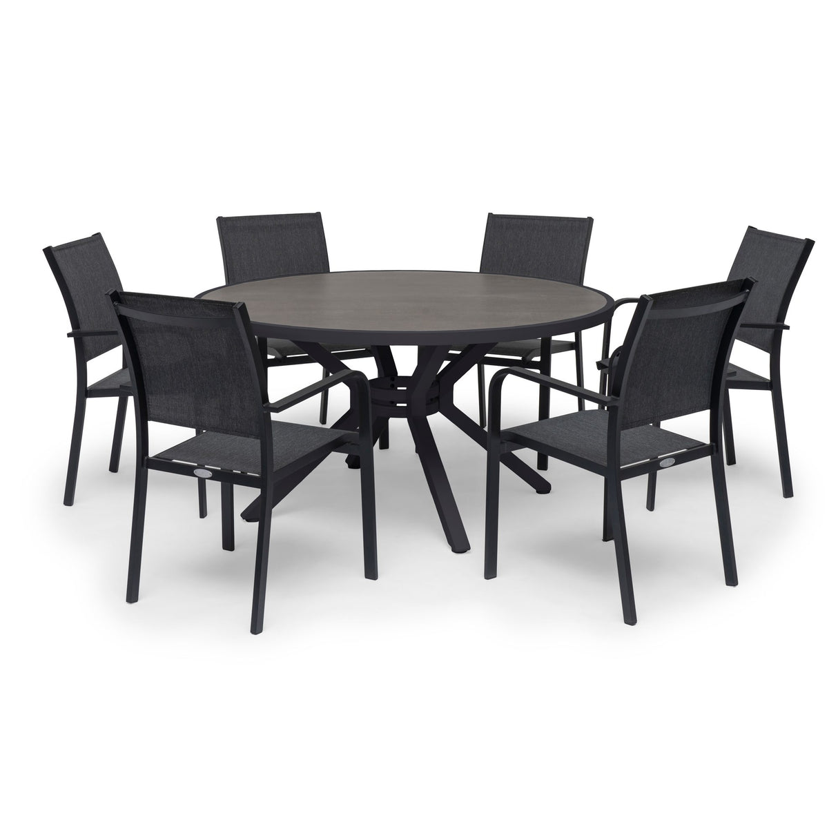 Hånger Utebord Ø140 cm Svart