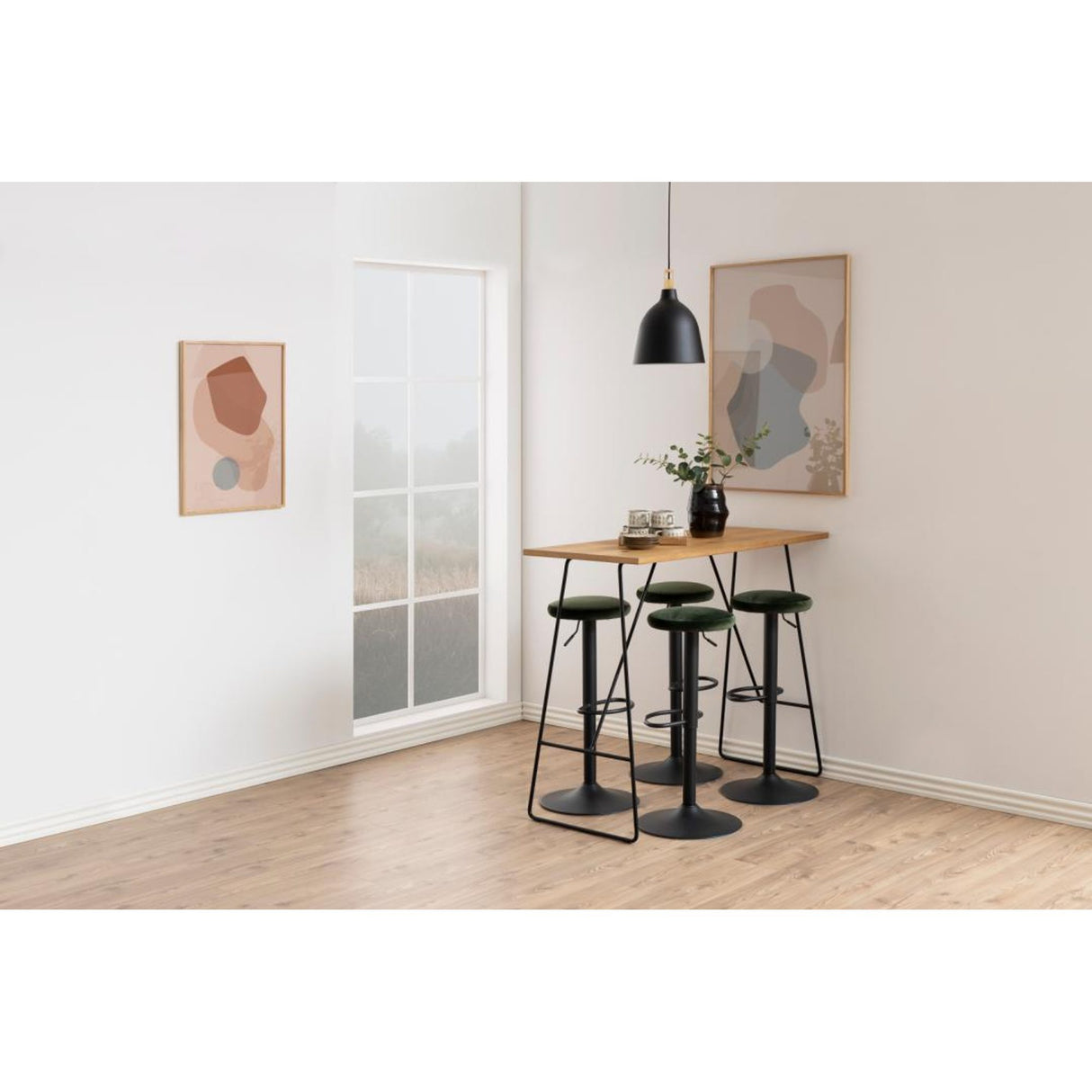 Stiller Barstol Vic tyg Skogsgrön