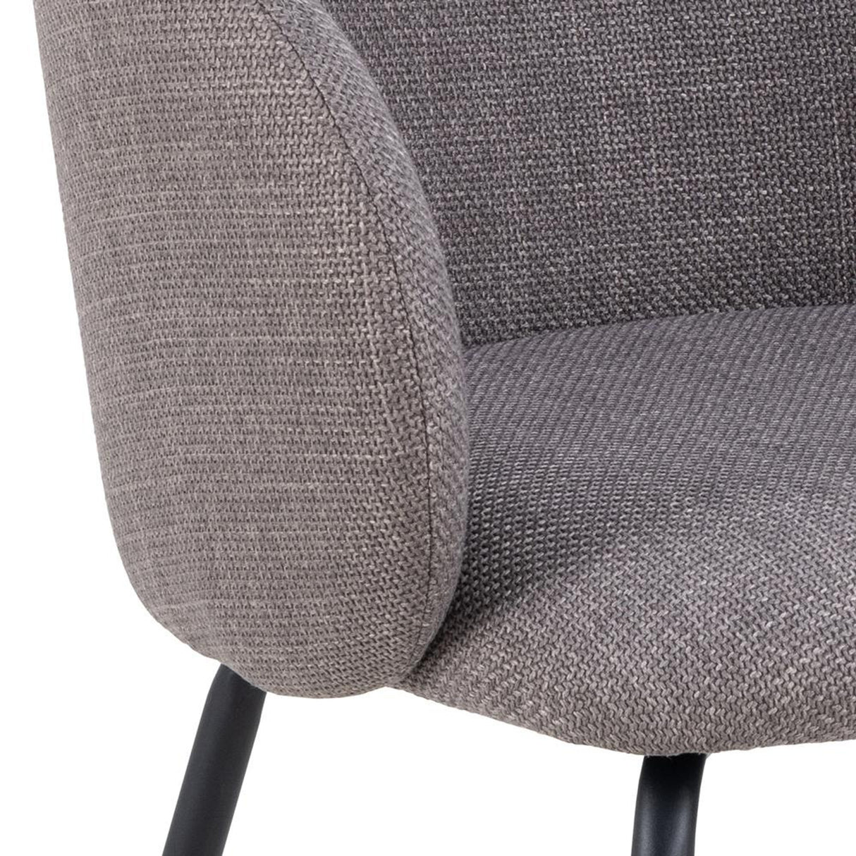 Chaumont Karmstol Basel tyg Ljusgrå-Brun