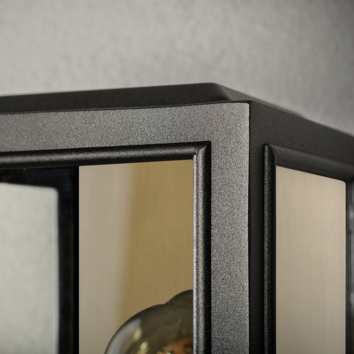 Carpi E27 Vägglampa Ute Svart/Mässing, Liten (12.5 cm)