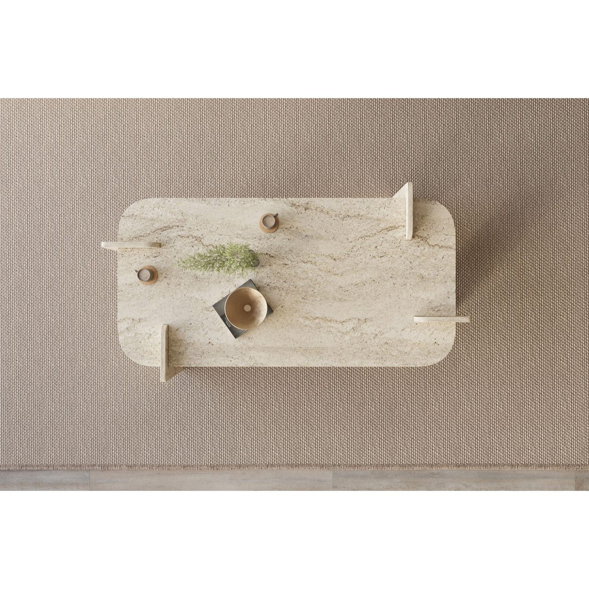Virgo Soffbord Travertine