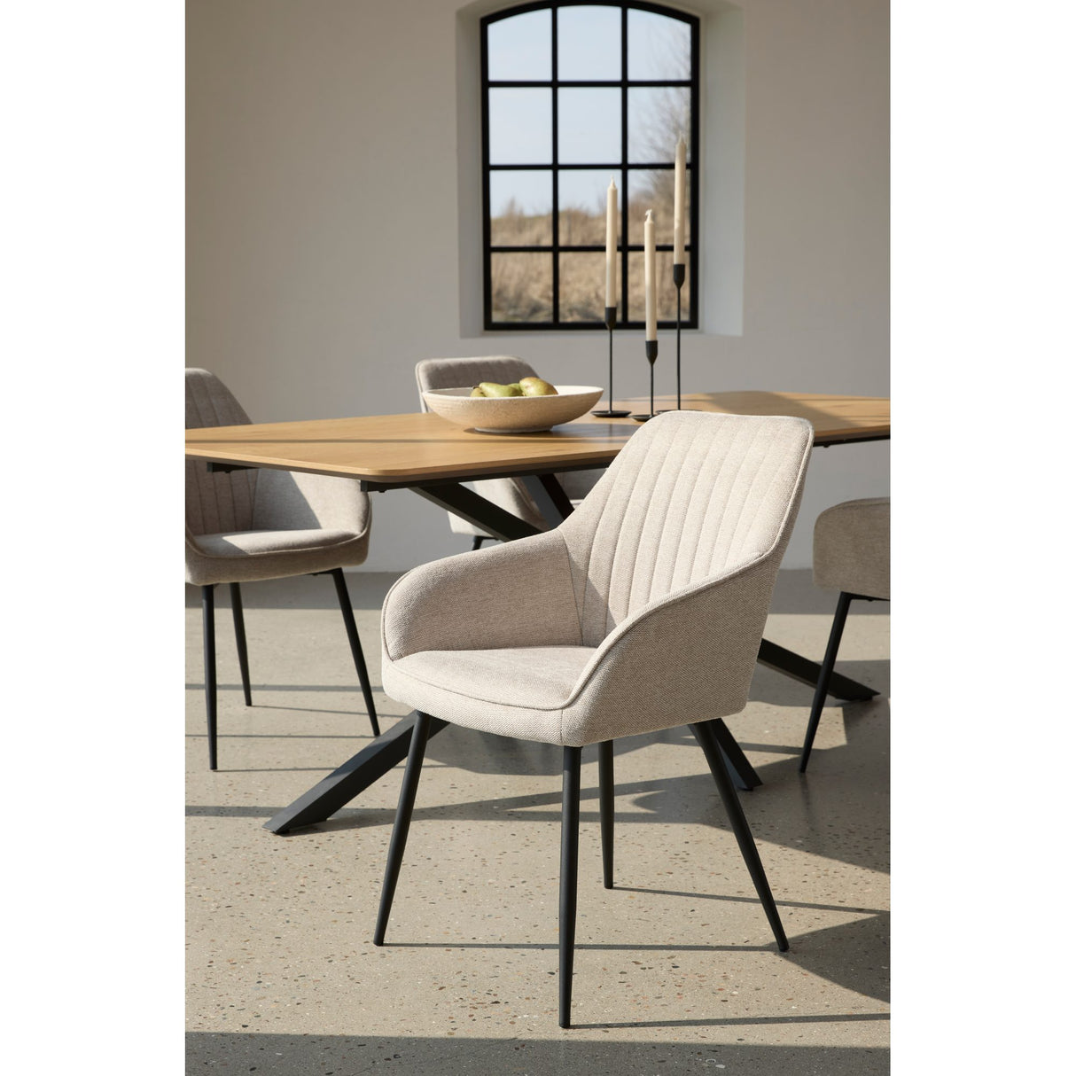 Cubo Stol Randig Sand