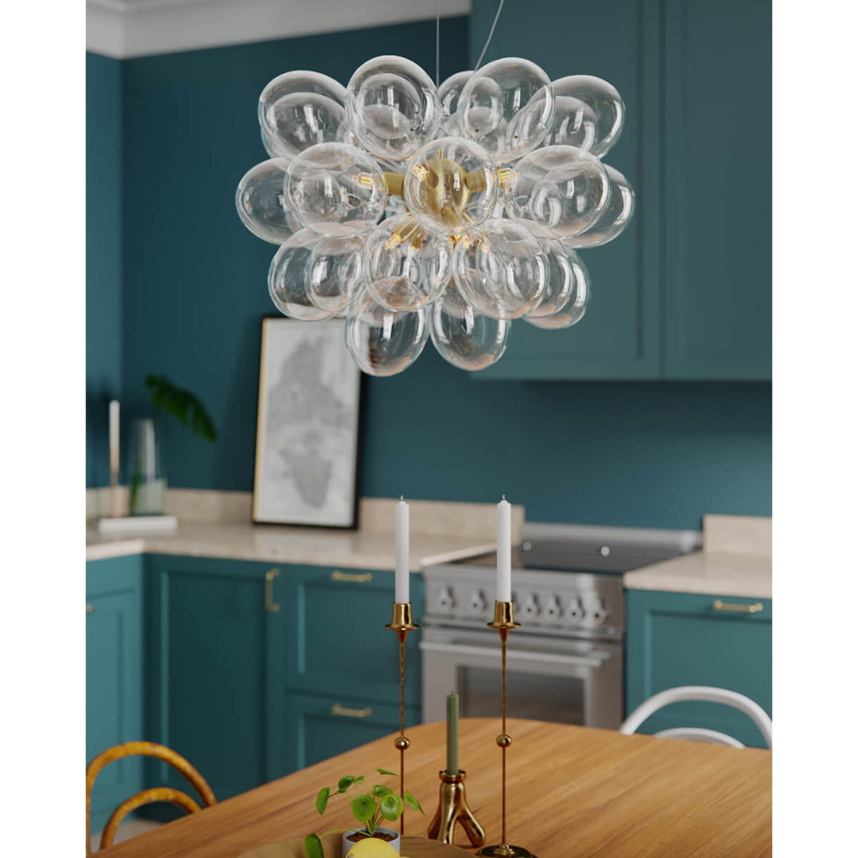 Gross 50 cm Taklampa Mässing