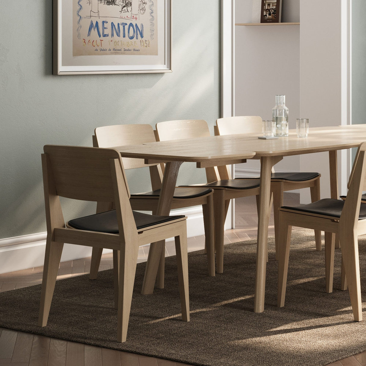 Stolsdyna Elvo i Läder Svart