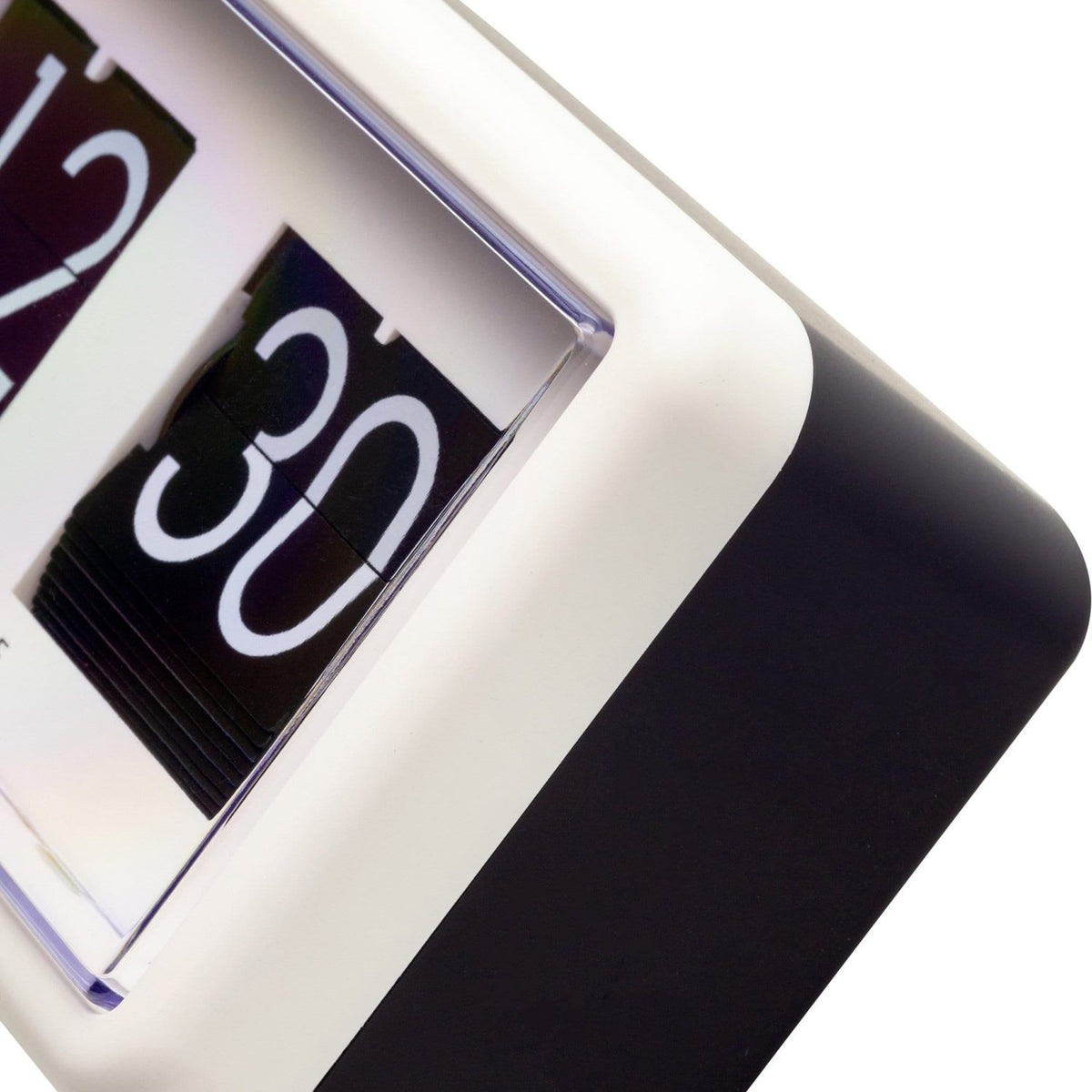 Flip clock 24hr 18 cm Bords-/Väggklocka Vit
