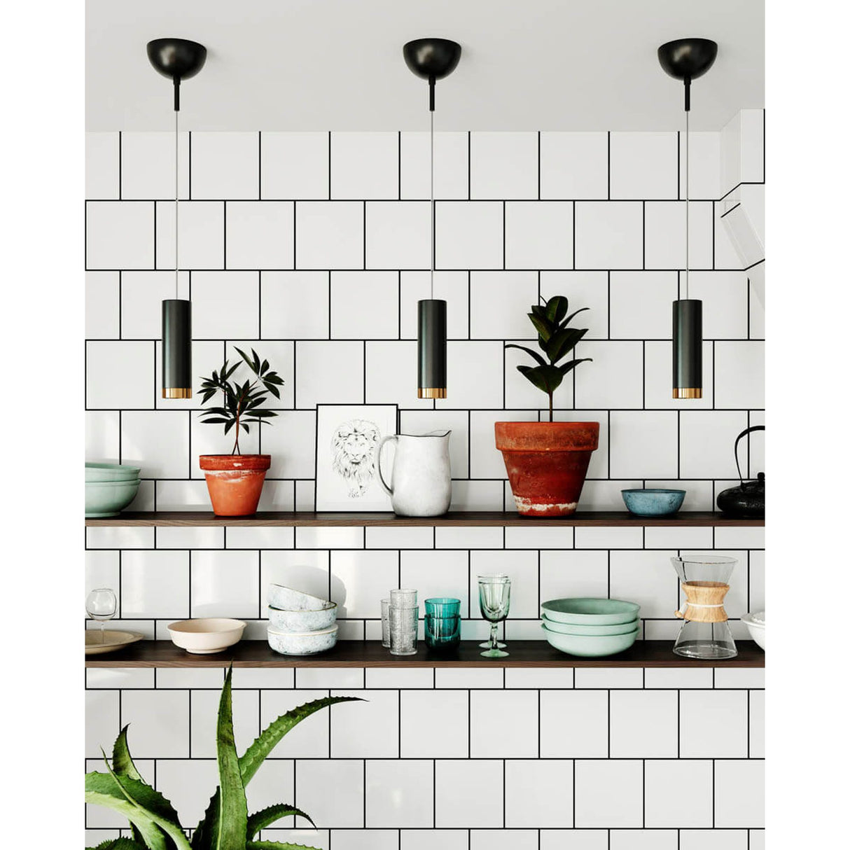 Puls Takpendel Svart Matt