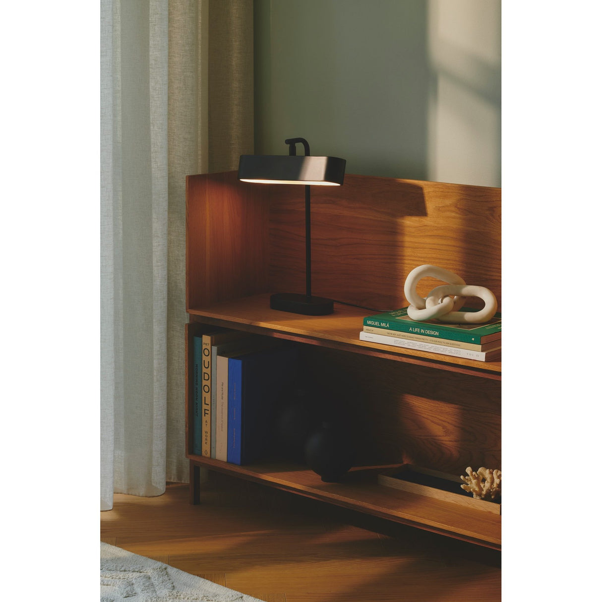 Merlin Svart Bordslampa