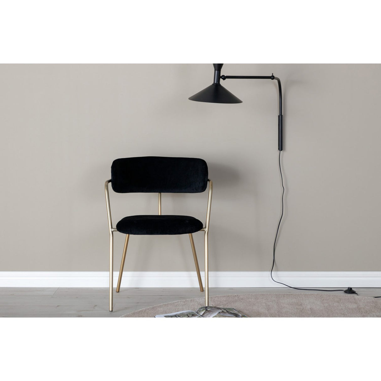 Gold, Arrow Rektangulär matgrupp Svart,Guld, Svart, 180 x 85