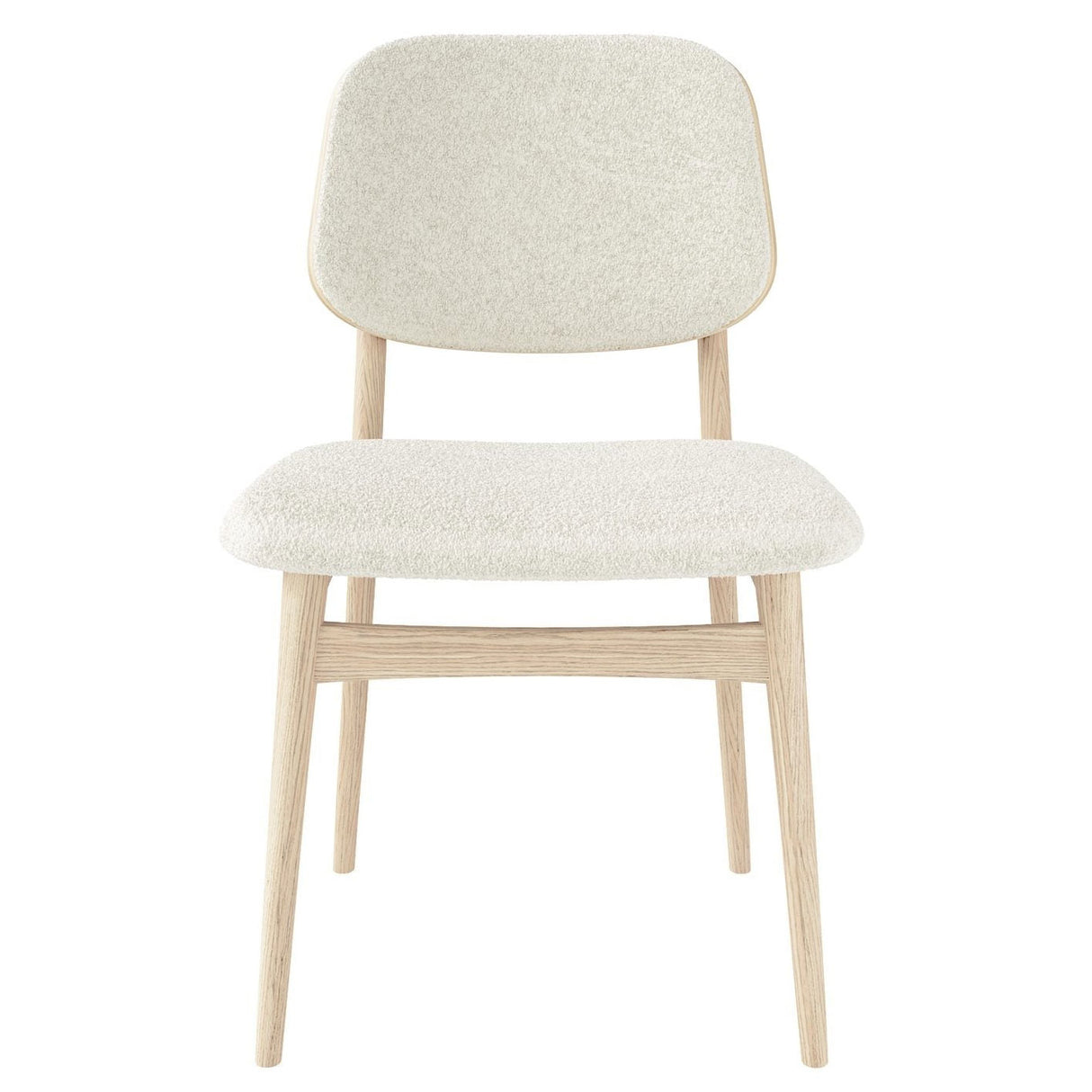 Carl Matstol Vitoljad Ek/Beige Tyg