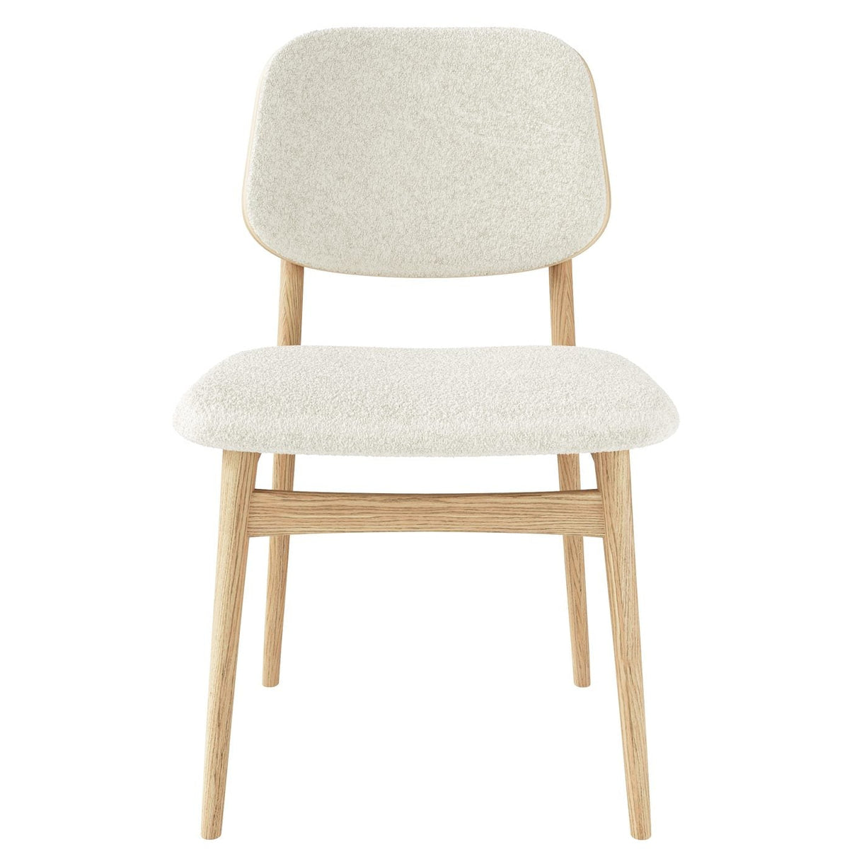 Carl Matstol Oljad Ek/Beige Tyg