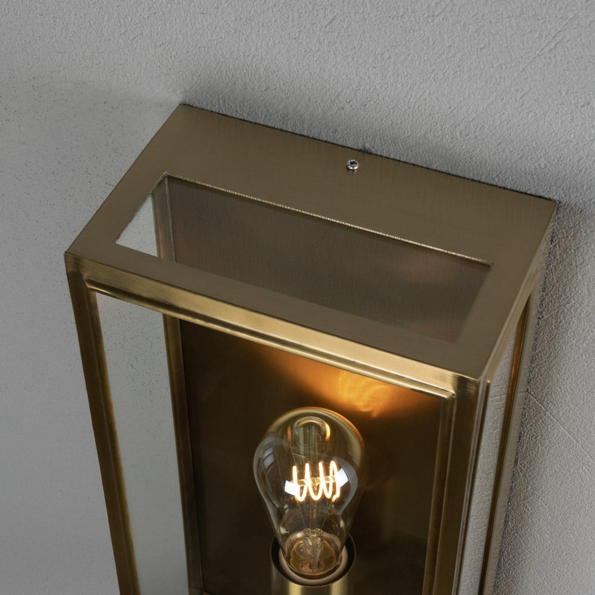 Carpi E27 Vägglampa Ute Mässing, Stor (20.5 cm)