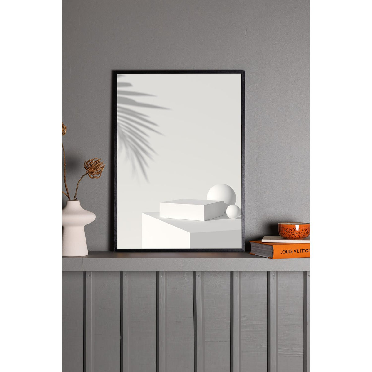 Vit låda Poster Beige, 30 x 40 cm
