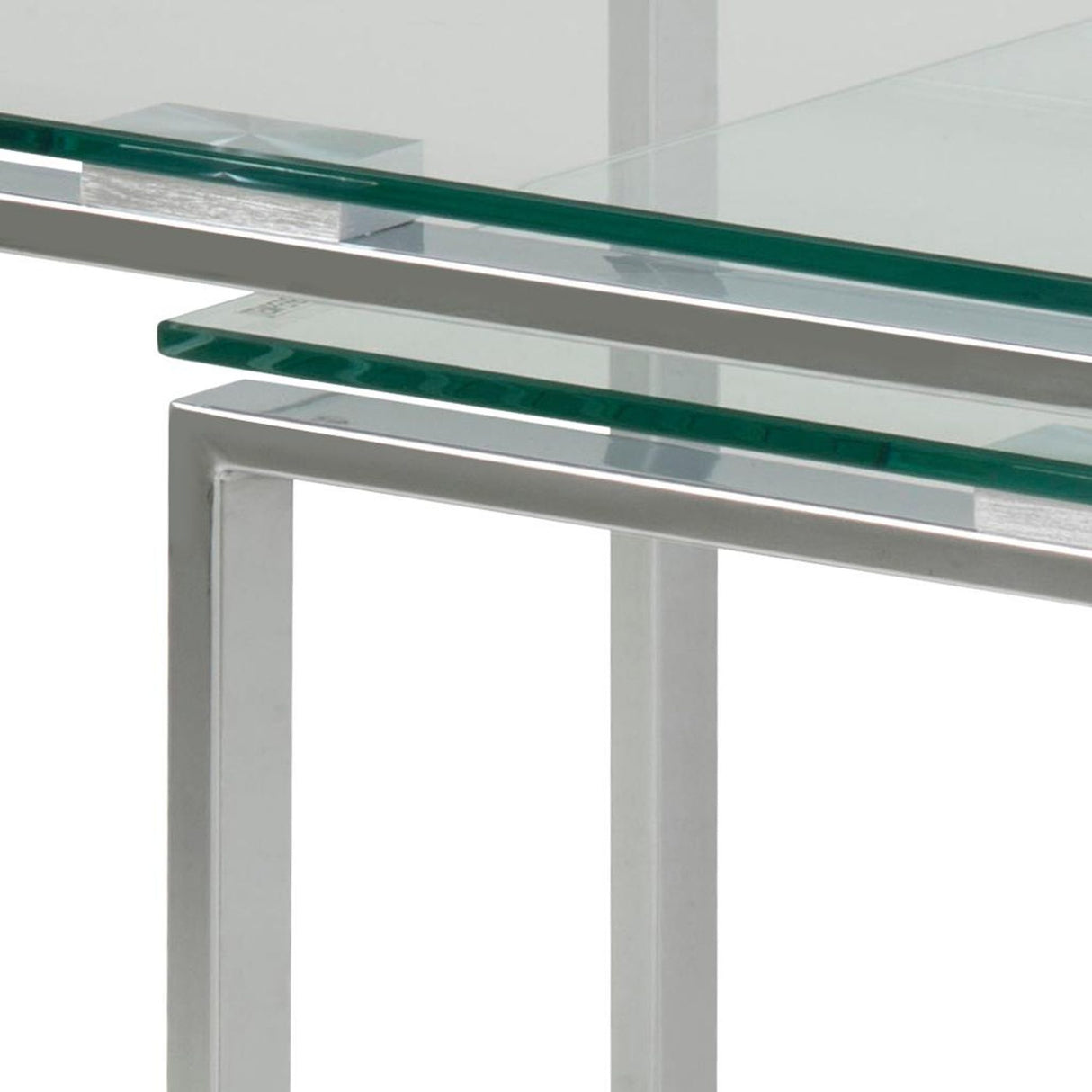 Benz Satsbord 55x50x50 cm Krom/Glas