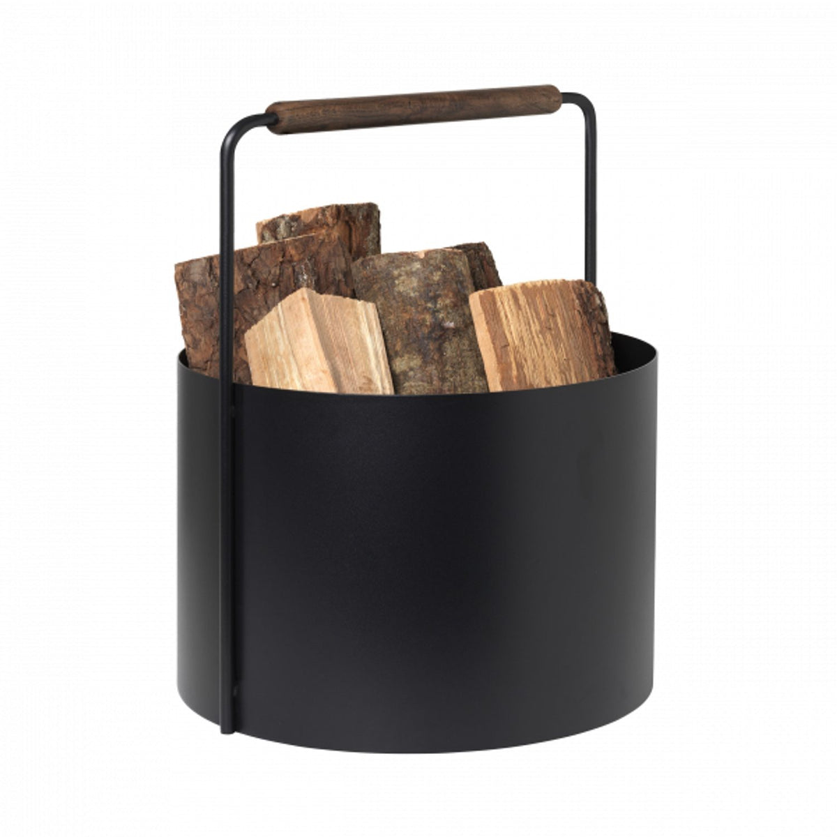 Ashi 45 cm brun Vedkorg Brun ek