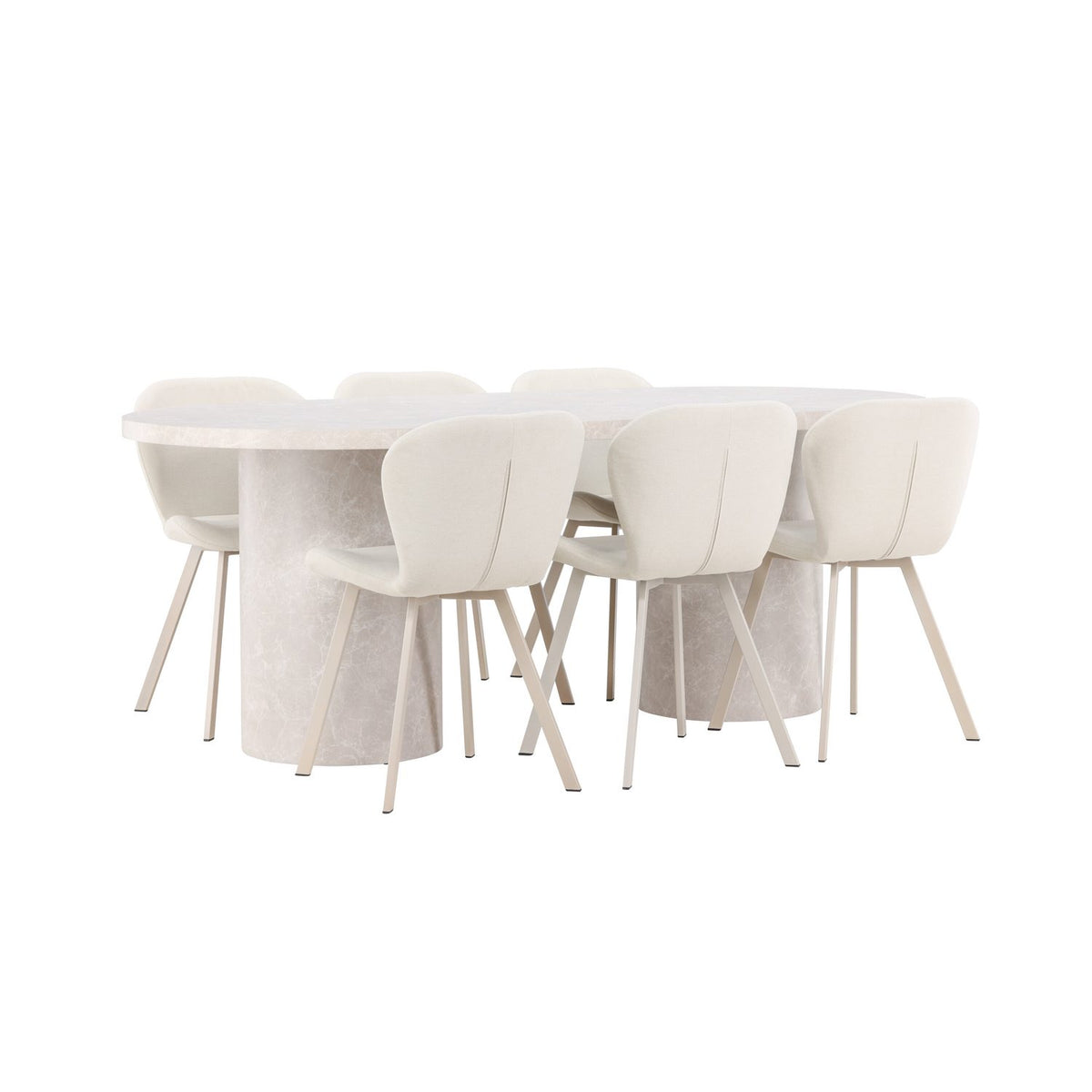 Narvik, Lilja Oval matgrupp Beige, Beige, 200 x 100