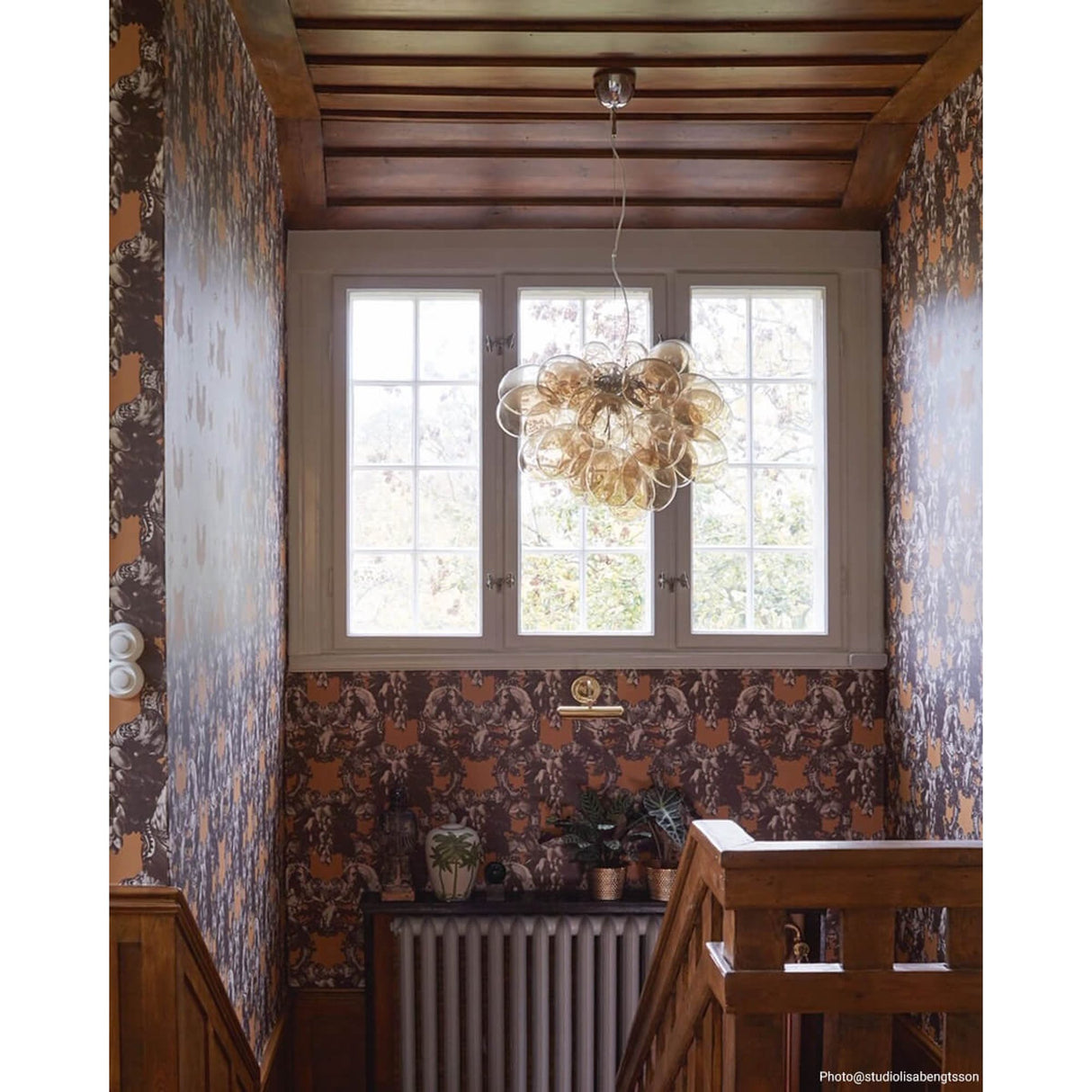 Gross Grande Taklampa Amber