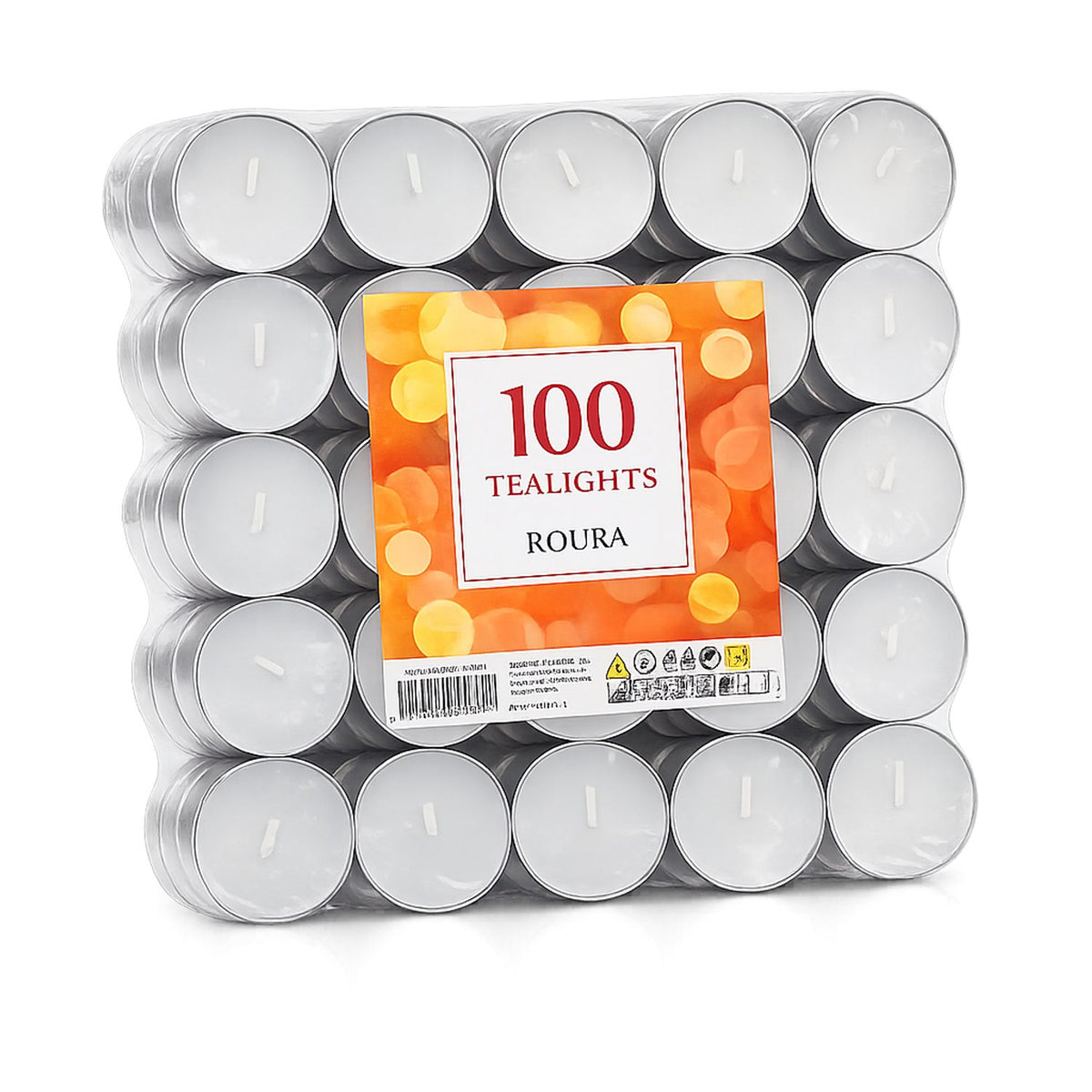 Vita Basic 16x38 mm Värmeljus 100-pack