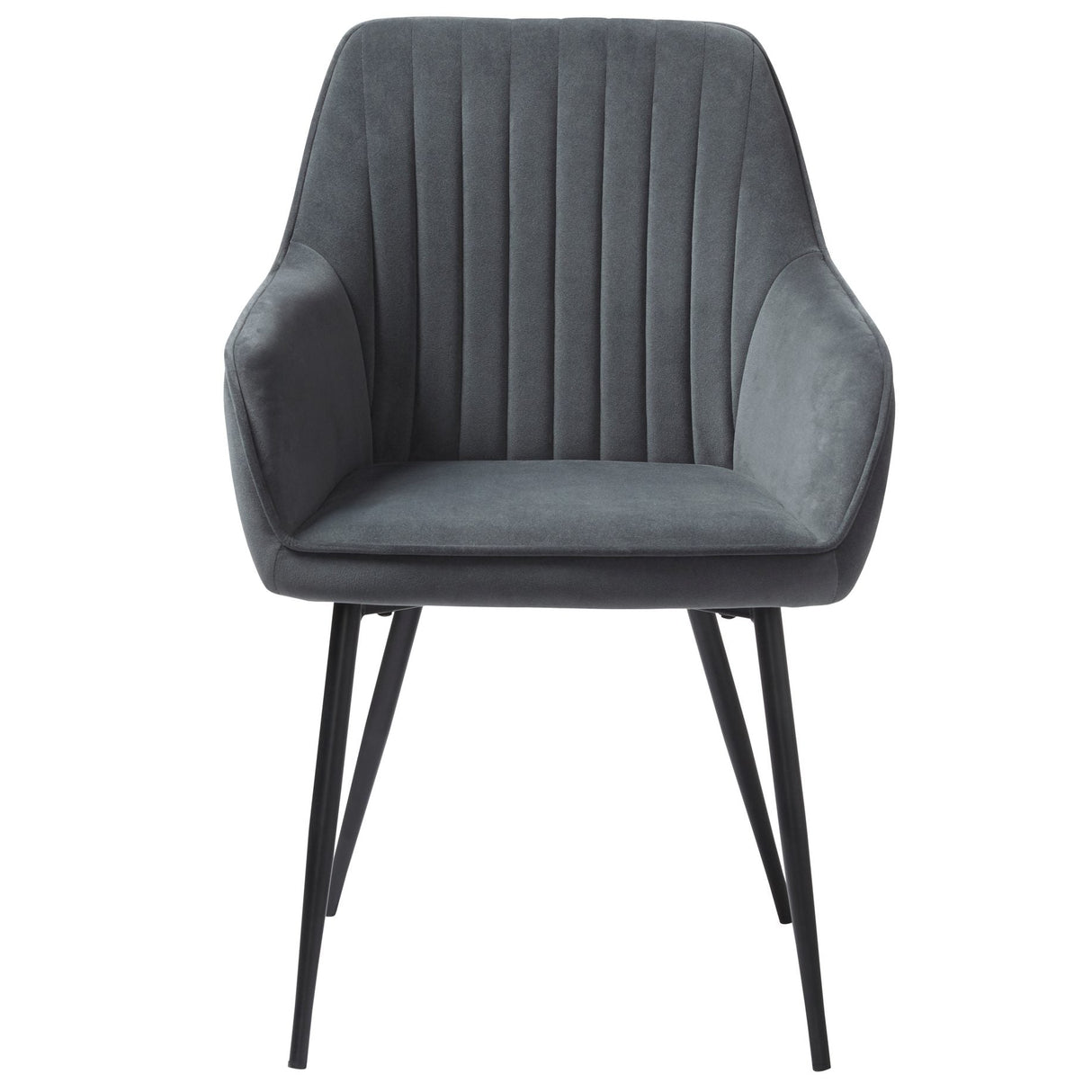 Cubo Stol Randig Mörkgrå sammet