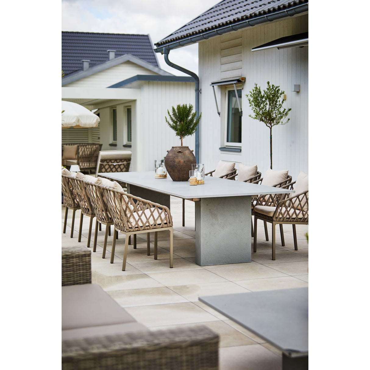 Jet Set Utestol Beige 2-pack