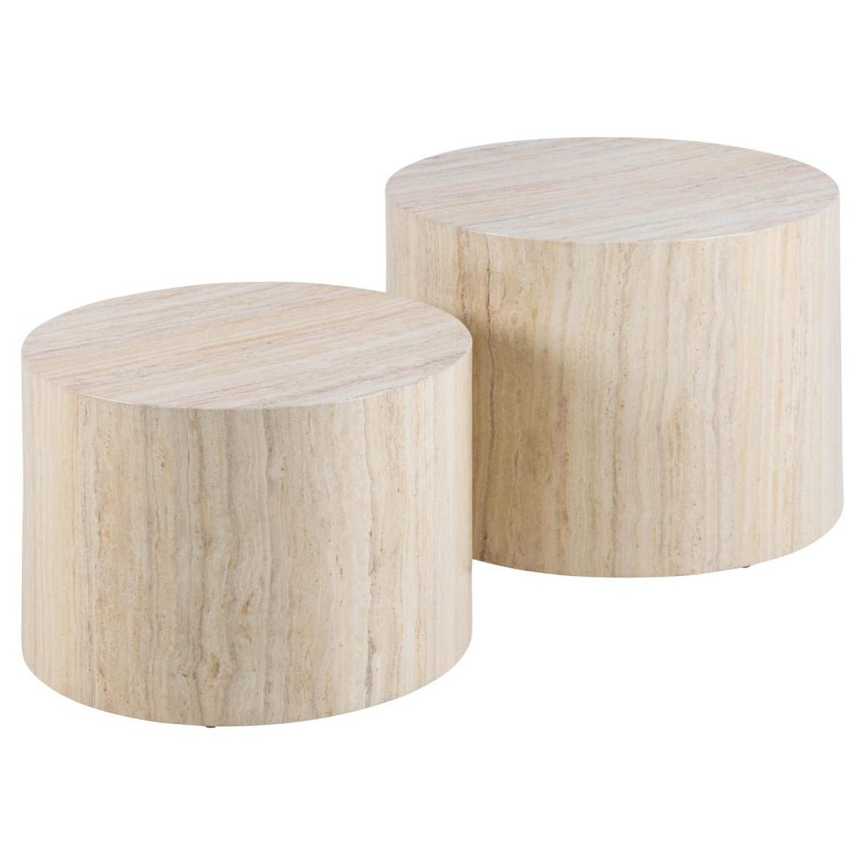 Dijon Satsbord Rund 58x58 cm Travertin
