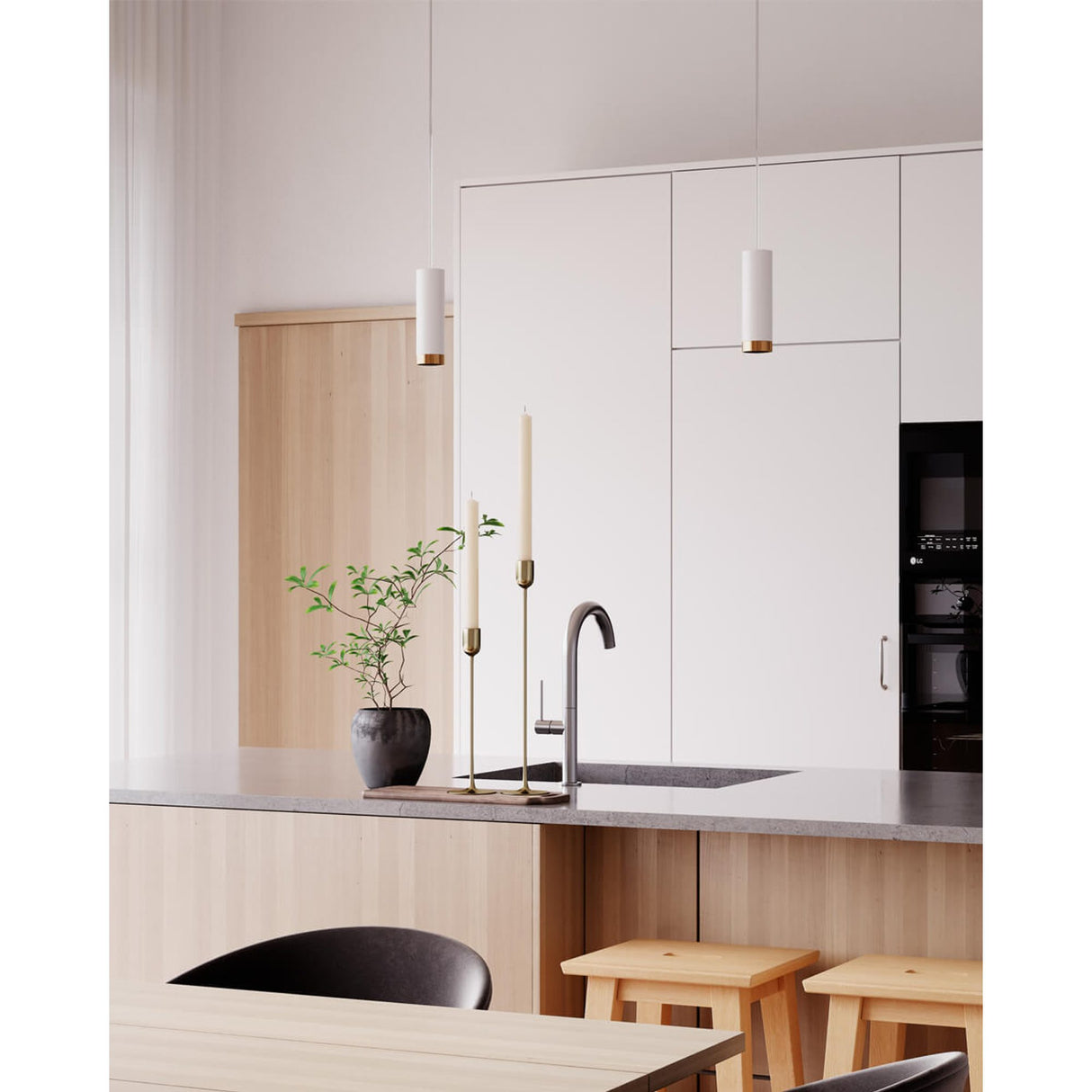 Puls Takpendel Vit Matt