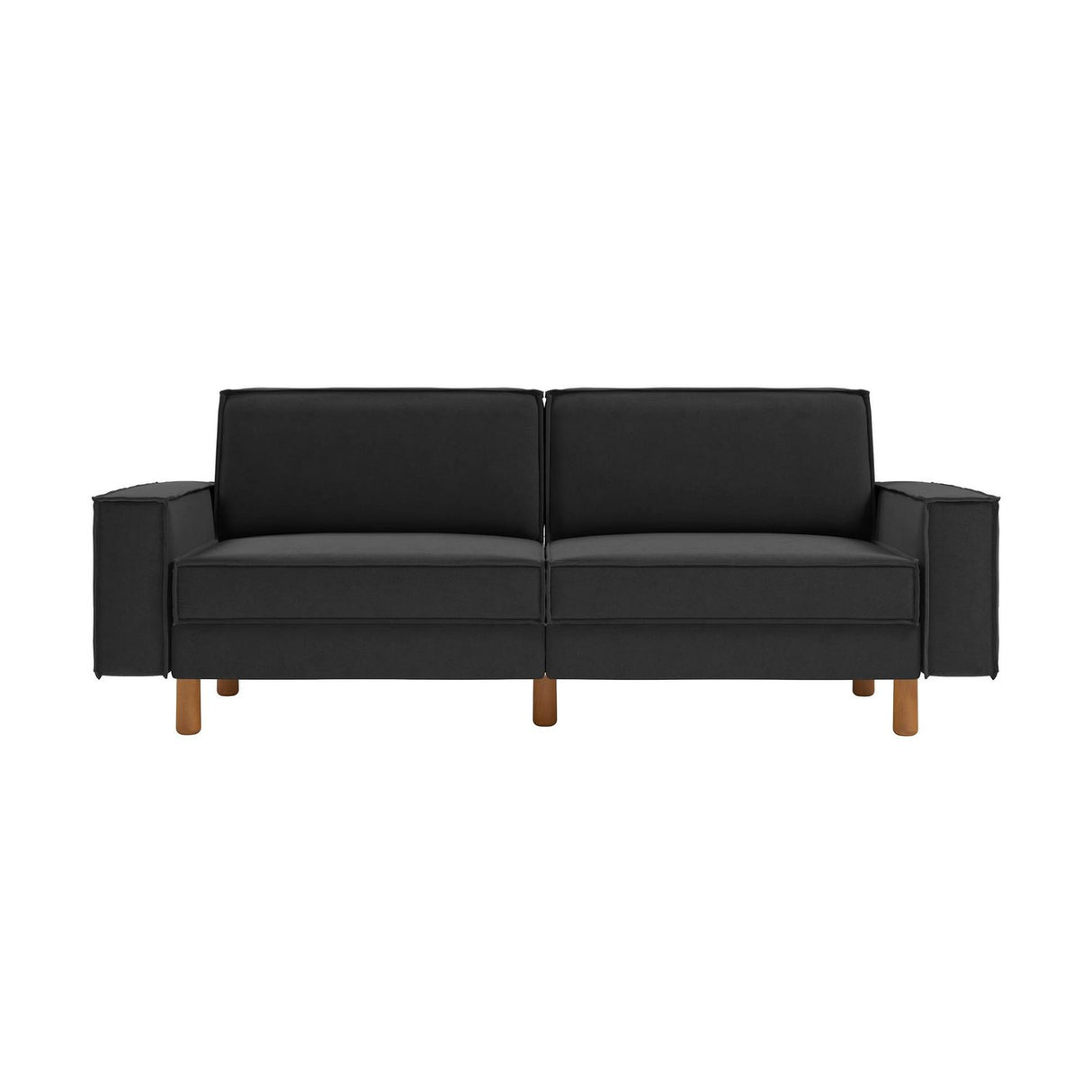 Gothenburg (223 x 89 x 87 cm) 3-sitssoffa Nattgrå valnöt