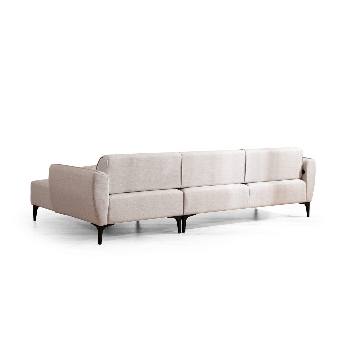 Gaborone (270-140 x 95 x 67 cm) Hörnsoffa Offwhite, Höger