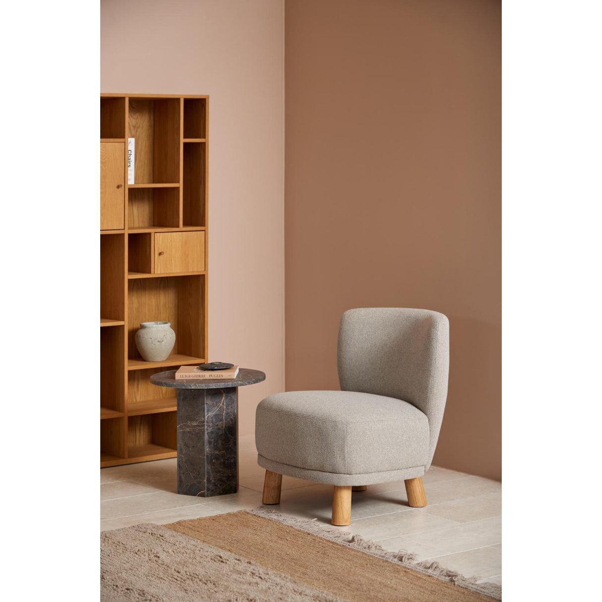 Miramas Sidobord Rund 50 cm Brun