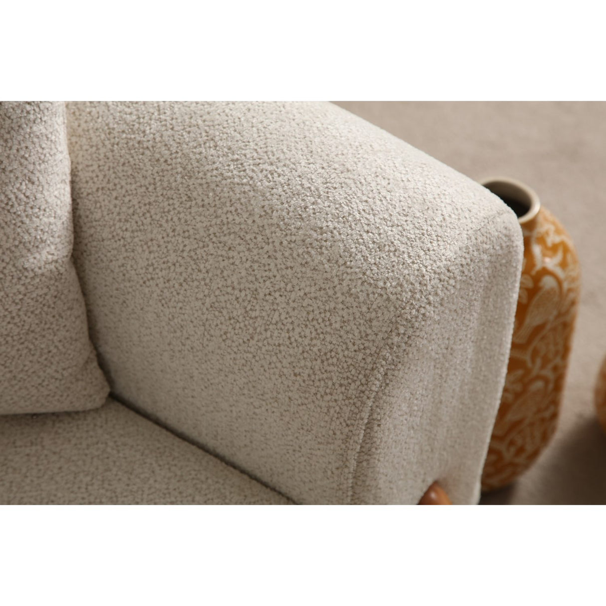 Accra 3-sits (228 x 88 x 75 cm) Creme 3-sits bäddsoffa