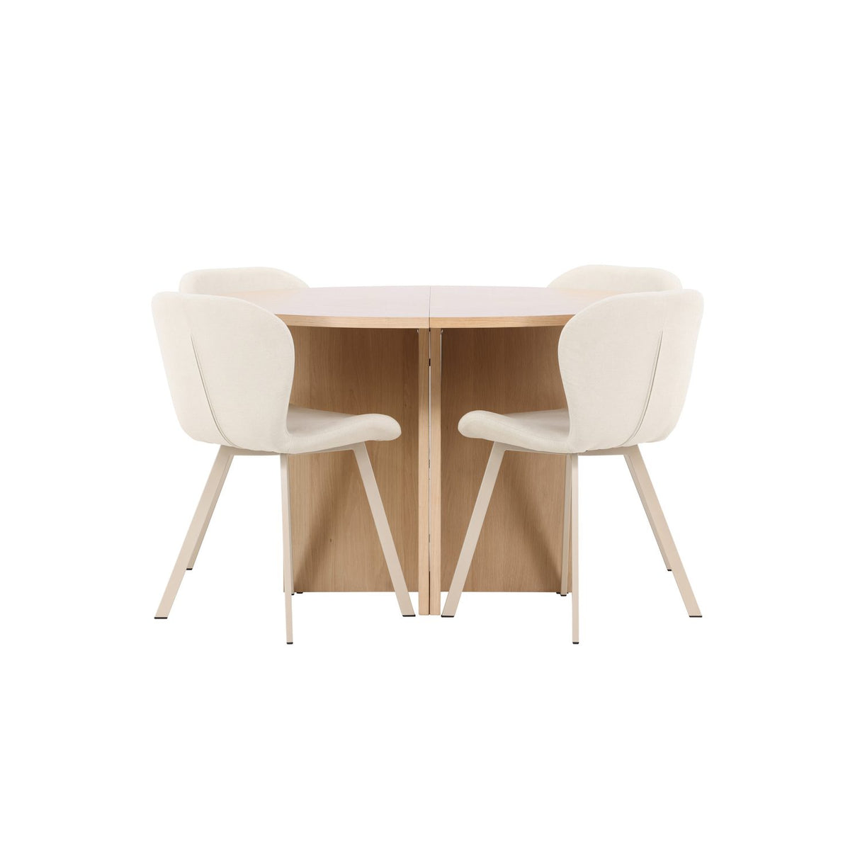 Strada, Lilja Oval matgrupp Beige, Vitpigmenterad, ⌀120