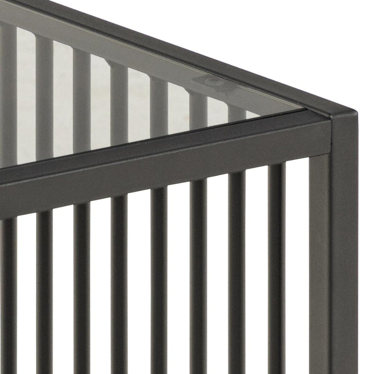 Auxerre Sidobord 40x40x40 cm Härdat glas