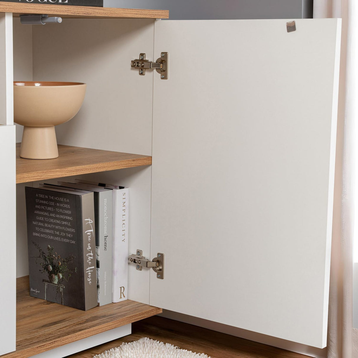 Asprilla Konsolbord Vit / Atlantic Pine