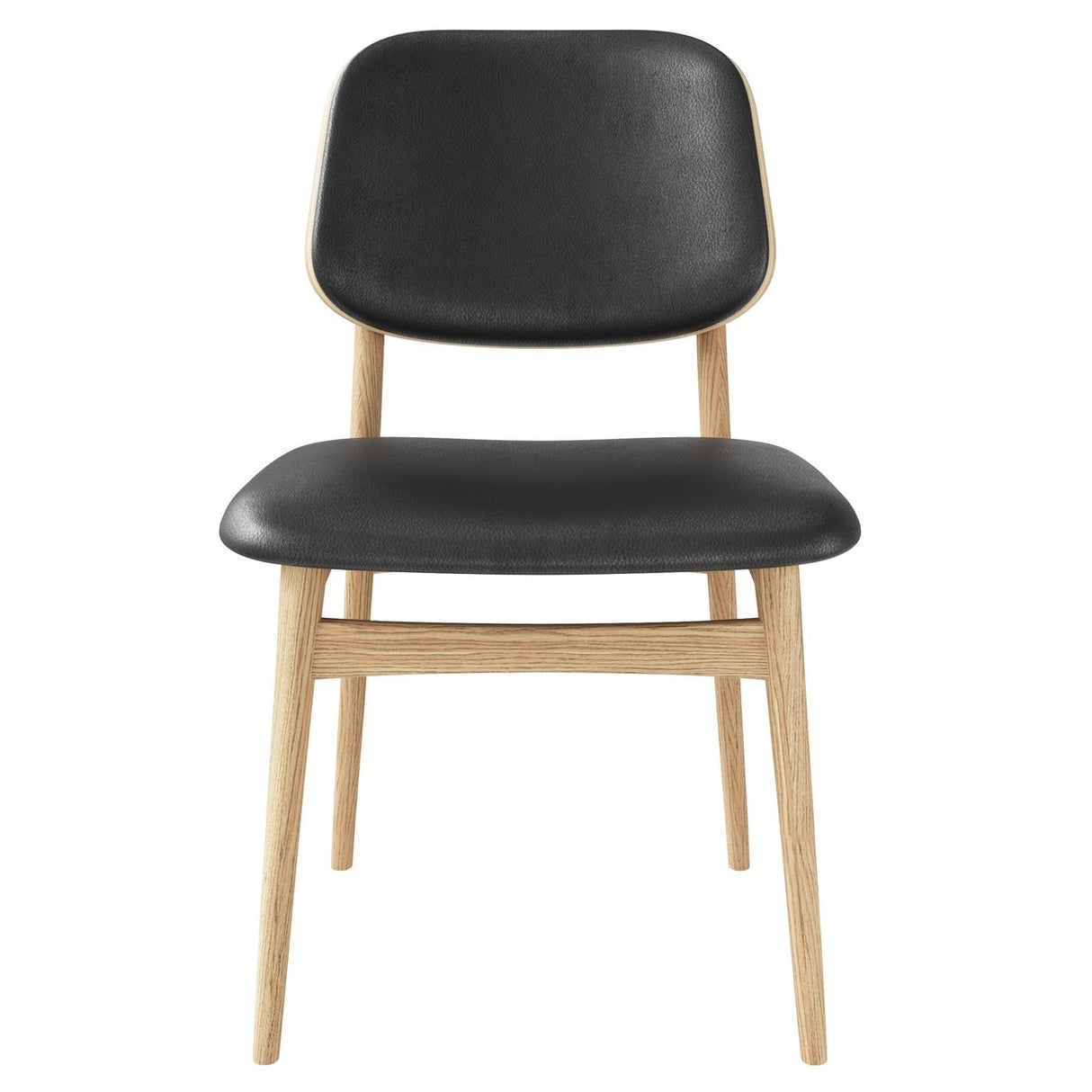 Carl Matstol Oljad Ek/Svart Läder