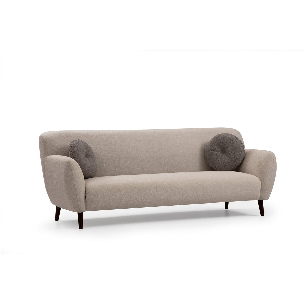 Uppsala (220 x 87 cm) Beige 3-sitssoffa