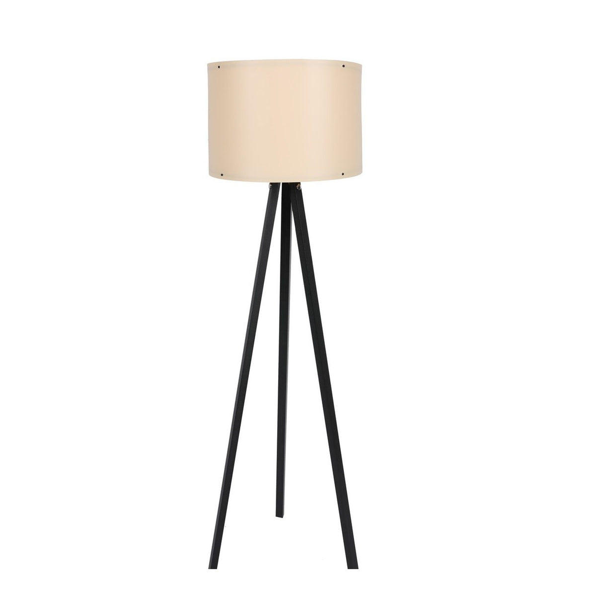 Salvador (H 145 cm) Golvlampa Kräm svart