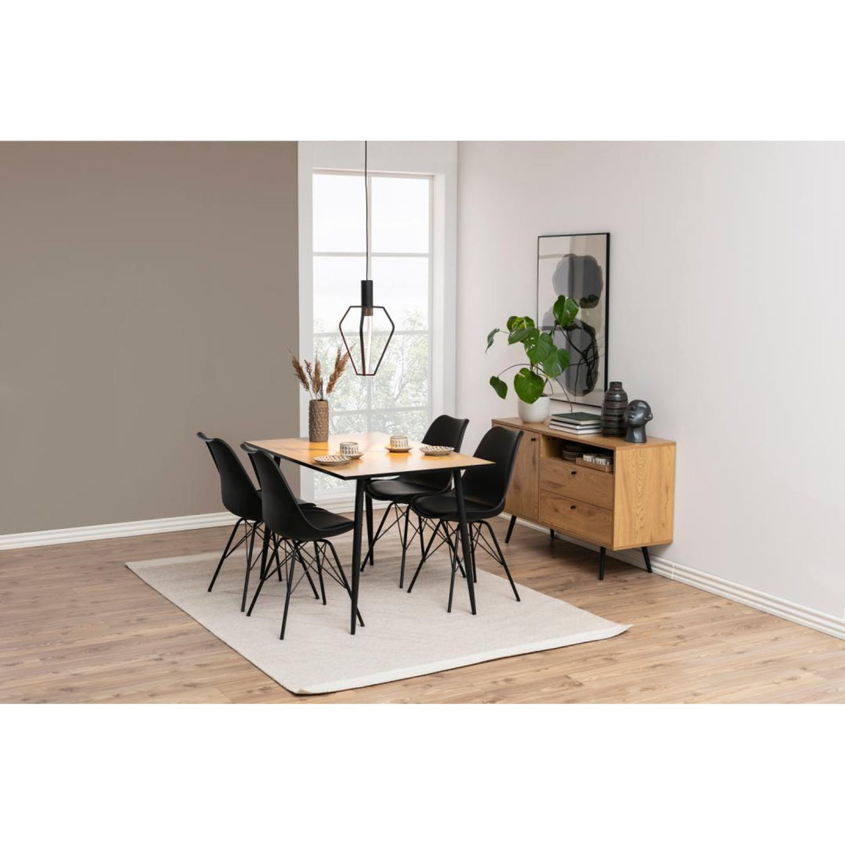 Shibuya Matstol Svart PU Svart