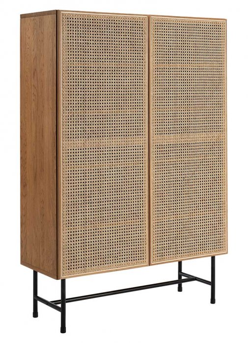 Racquet Vitrinskåp Ek / Svart