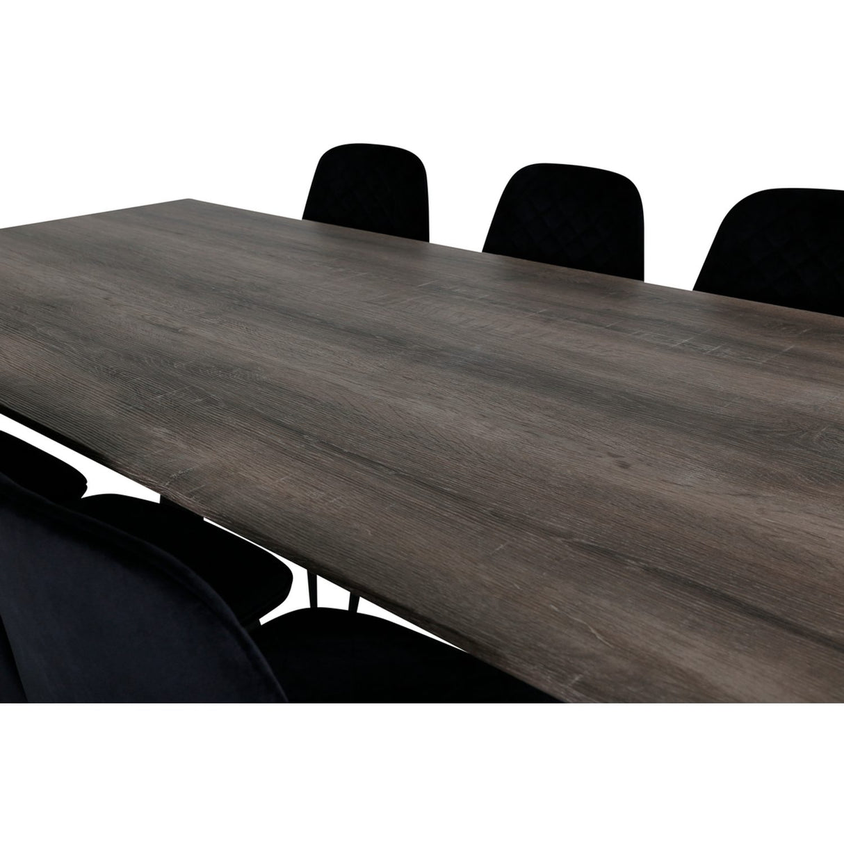 Marina, Polar Rektangulär matgrupp Svart, Svart,Grå, 180 x 90