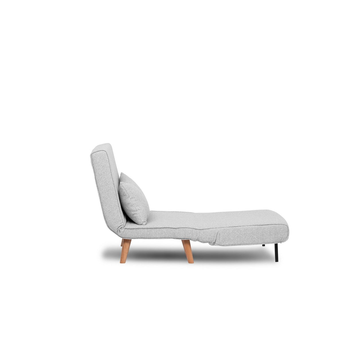 Ohrid enkel (80 x 79 x 80 cm) Grå 1-sits bäddsoffa