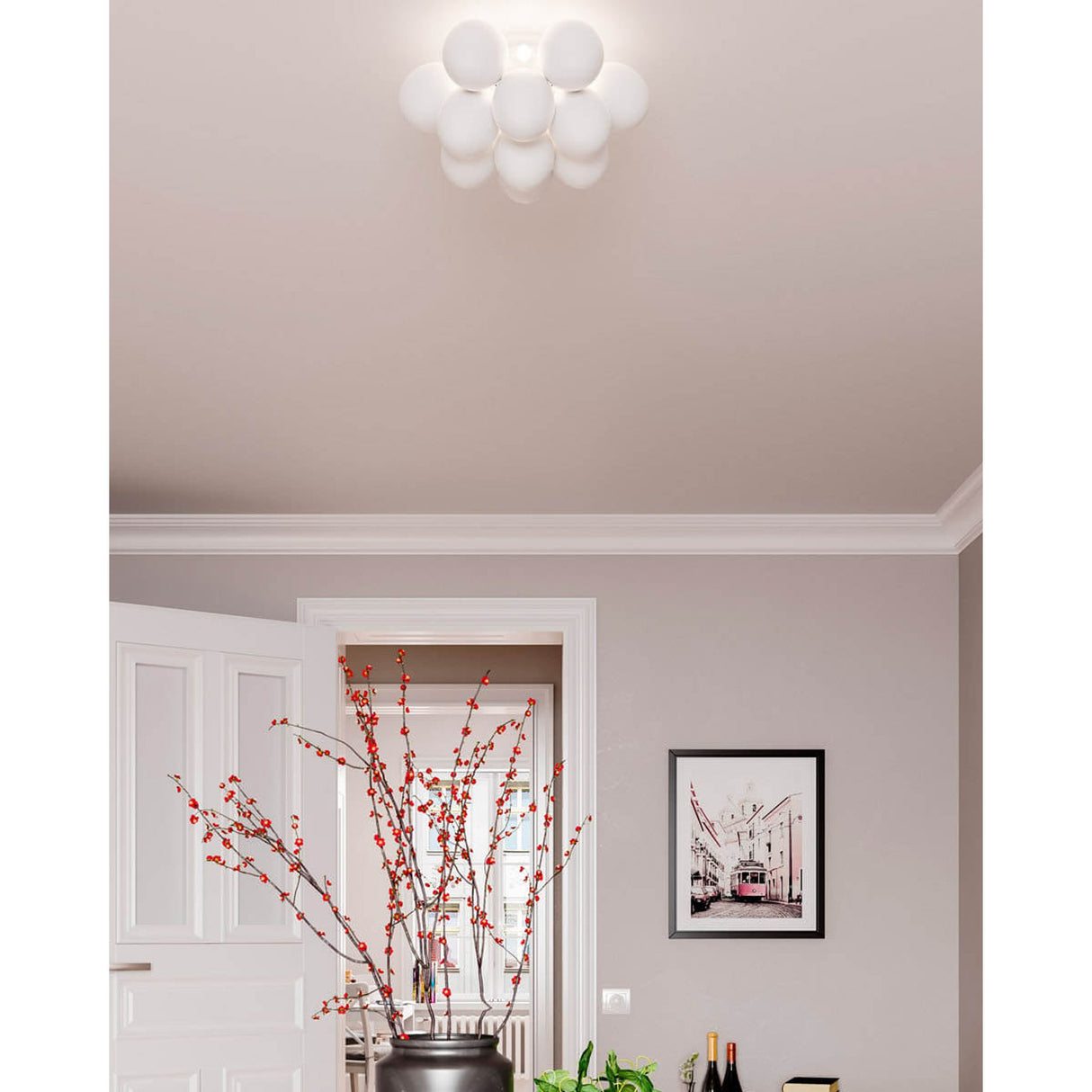 Gross Plafond 30 cm Vit matt