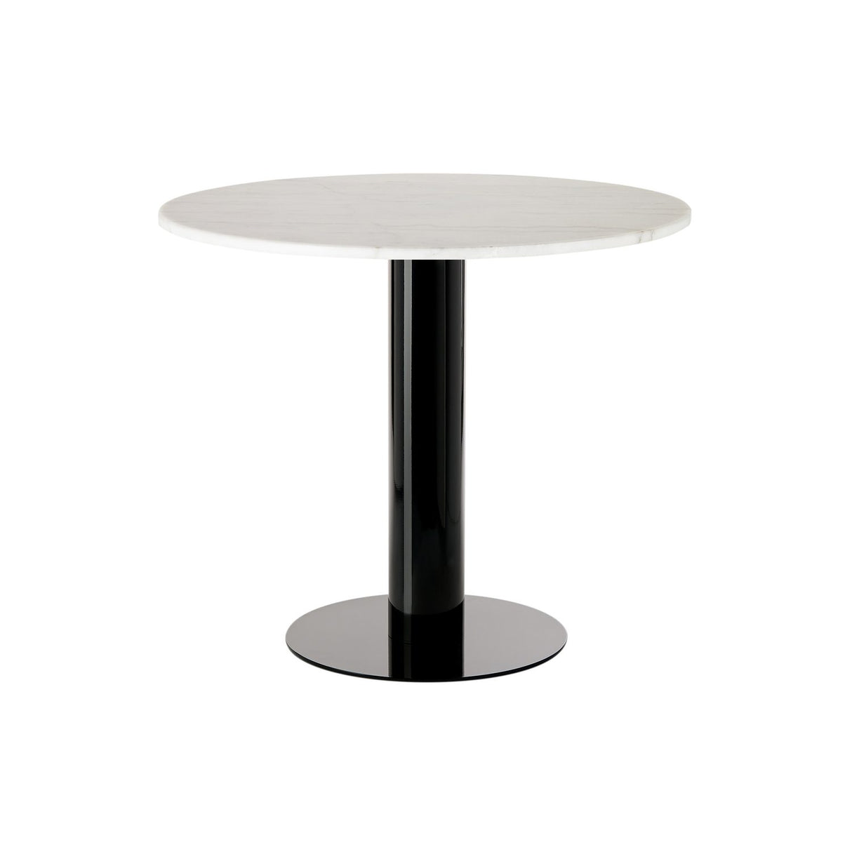 Tube Matbord med stenskiva Black, 90 cm