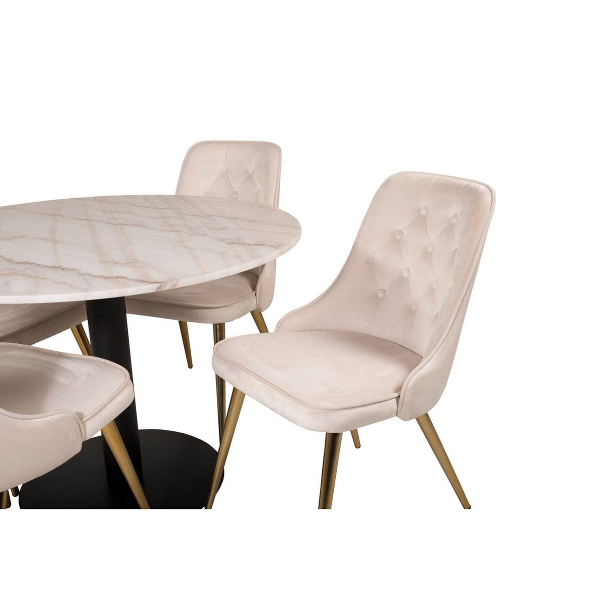 Estelle, Velvet Deluxe Rund matgrupp