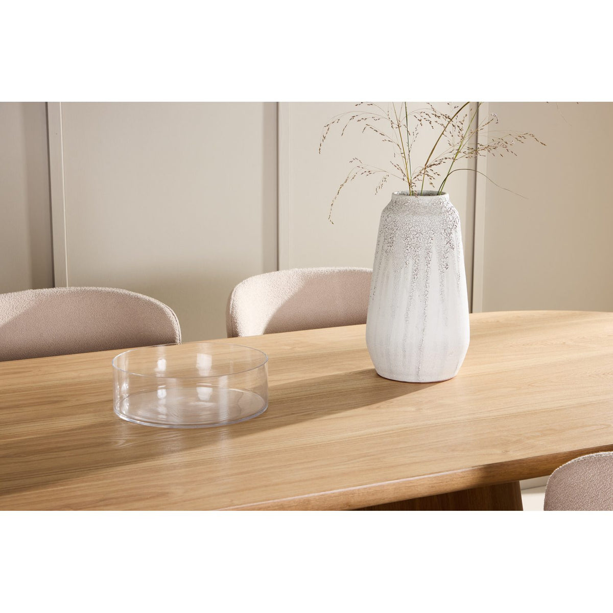 Stjärnö, Astoria Oval matgrupp Beige, Natur, 200 x 90