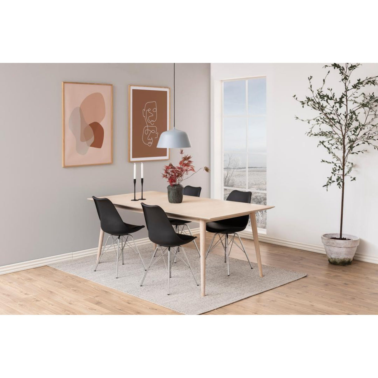 Shibuya Matstol Krom/Svart