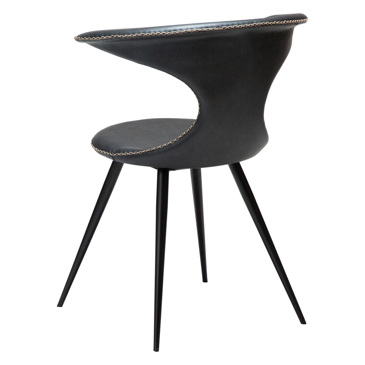 Flair Stol Raven Black Art.Leather, Black