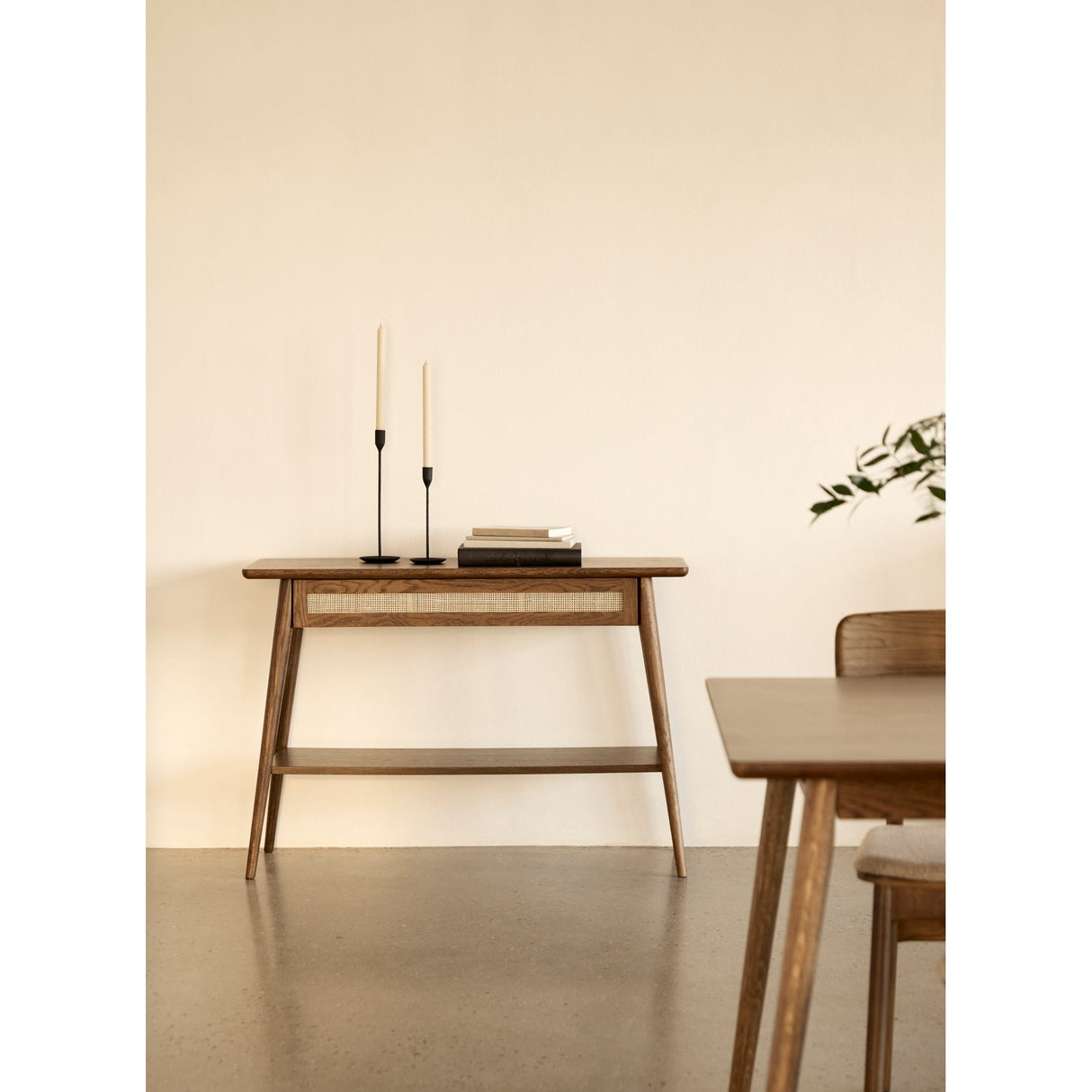 Raquel 110 cm Avställningsbord Rökt ek